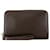 Braune Louis Vuitton Taiga Pochette Baikal Clutch-Tasche Leder  ref.1443726