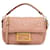 Pink Fendi Mini Embossed Zucca Baguette Satchel Leather  ref.1443736