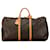 Brown Louis Vuitton Monogram Keepall 60 Travel Bag Leather  ref.1443912