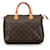 Braune Louis Vuitton Monogram Speedy 30 Boston Tasche Leder  ref.1443915