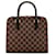 Sac à main Triana Damier Ebene Louis Vuitton marron Cuir  ref.1443967