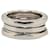 Bulgari Silver Bvlgari 18K White Gold B.Zero1 Three Band Ring Silvery  ref.1444208