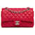 Red Chanel Medium Classic Caviar Double Flap Shoulder Bag Leather  ref.1444210