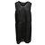 Abito senza maniche semi-trasparente in seta nera Chanel 2013 Taglia FR 50 Nero