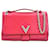 Red Louis Vuitton Monogram Cuir Plume Ecume Very Chain Bag Satchel Leather  ref.1444400