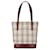 Brown Burberry House Check Tote Bag Leather  ref.1444489