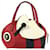 Red Gucci Leather Childrens Zoo Bee Bag  ref.1444497