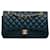 Blue Chanel Medium Classic Lambskin Double Flap Shoulder Bag Leather  ref.1444524