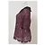 Blusa de algodón burdeos con mangas 3/4 de encaje floral Dolce & Gabbana Roja - vista 7