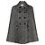 Abrigo Moschino de lana negro oversize