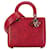 Dior Rosa Medio Piel de Ternera Estampado de Leopardo Lady Dior Cuero Becerro  ref.1444978