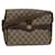 GUCCI GG Supreme Web Sherry Line Shoulder Bag PVC Beige 904 02 084 Auth 78097  ref.1445219