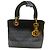 Borsa a mano Christian Dior Lady Dior Nera in Tela Nero