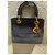 Borsa a mano Christian Dior Lady Dior Nera in Tela Nero - vista 2