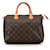 Louis Vuitton Brown Monogram Speedy 30 Leather Cloth  ref.1445578