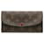 Portefeuille Emilie Monogram Marron Louis Vuitton Toile  ref.1445598