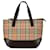 Burberry Brown Haymarket Check Handbag Dark brown Pony-style calfskin Cloth  ref.1445653