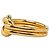 Ring Anello per sciarpa Atame in oro Hermès D'oro - vista 2