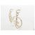 NOVE ORECCHINI PENDENTI CHANEL LOGO CC STRASS CUORE NUOVI ORECCHINI D'oro - vista 2