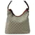 GUCCI HOBO TASCHEN SUPREME LOGO GG 414930 CANVAS Beige Leder  ref.1445681