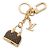 Portachiavi Louis Vuitton Alma Monogram Marrone D'oro