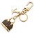 Portachiavi Louis Vuitton Alma Monogram Marrone D'oro - vista 3