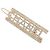 Timeless Fermaglio per capelli Chanel con strass in oro D'oro