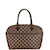 Bolsa de mão horizontal Damier Saria Louis Vuitton N51282 Marrom Damier ebene Couro Plástico  ref.1446239