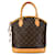 Sac à main Louis Vuitton Monogram Lockit Cuir Plastique Marron  ref.1446307