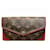 Louis Vuitton Monogram Portefeuille Sarah Retiro Long Wallet for Women Brown Red Patent leather  ref.1446407