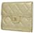 Timeless Chanel Gold Matelasse Leather Tri-fold Wallet for Women Golden  ref.1446427