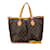 Louis Vuitton Monogram Palermo PM Handbag Brown Leather Plastic  ref.1446528