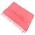 Timeless Chanel Cashmere Stole in Pink and Red