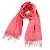 Timeless Chanel Cashmere Stole in Pink and Red - view 4
