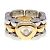 Anello Chopard Happy Diamond Heart in oro giallo 18K e acciaio inossidabile