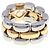 Anello Chopard Happy Diamond Heart in oro giallo 18K e acciaio inossidabile - vista 2