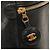 Borsa a mano Vanity in pelle caviar Chanel nera e oro Nero D'oro - vista 5