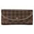 Louis Vuitton Portefeuille Kaisa Long Wallet - Damier Canvas Brown Pink Cloth  ref.1446851