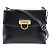Borsa a spalla in pelle nera Gancini di Salvatore Ferragamo Nero