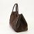 Hermès Borsa a spalla in pelle Hermes Garden PM Marrone - vista 3