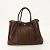 Hermès Borsa a spalla in pelle Hermes Garden PM Marrone - vista 5