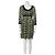 Diane Von Furstenberg Vintage Steffi Kleid von DvF mit Bischofärmeln Schwarz Golden Grün