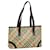 BURBERRY Nova Check Tote Bag PVC Leather Beige Auth mr261  ref.1447133