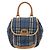Autre Marque Borsa a spalla Burberrys Nova Check in pelle PVC blu Auth 78851 Beige - vista 13