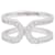 Dinh Van ring 'Maillon' white gold, diamonds.  ref.1447323