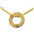 Classique Collier pendentif en cercle avec chaîne Coco Mark de Chanel en finition dorée Plaqué or  ref.1447499