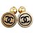 Timeless Gemelli placcati in oro Chanel Coco Mark per donne D'oro