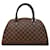 Sac à main Louis Vuitton Damier Rivera MM - Cuir PVC marron Plastique Damier ebène  ref.1447577