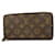 Louis Vuitton Monogram Zippy Long Wallet - M60017 Brown Patent leather  ref.1447605