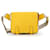 Sac à taille militaire Loewe Anagram - Jaune multicolore Cuir Toile  ref.1447724